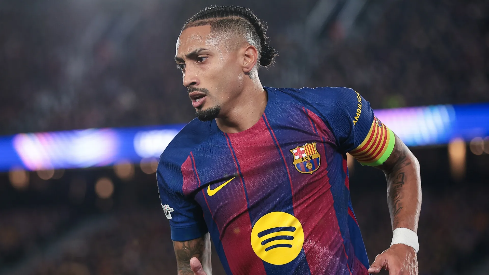 Raphinha do FC Barcelona.