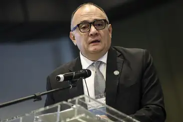 Marcelo Camargo/Agência Brasil Brasília (DF), 26/01/2026 - O representante regional da Organização das Nações Unidas para Alimentação e Agricultura (FAO) para a América Latina e Caribe, René Orellana, durante o Fórum de Juventudes para a Transformação dos Sistemas Agroalimentares da América Latina e Caribe. Foto: Marcelo Camargo/Agência Brasil