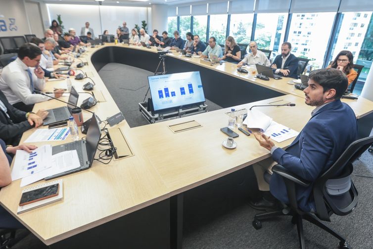 Paulo Pinto/Agência Brasil Sao Paulo (SP), 15/01/2026 . Coletiva do presidente da Anfavea (Associação Nacional dos Fabricantes de Veículos Automotores) Igor Calvet, apresentando os resultados de 2025 é projeções para 2026.
Foto: Paulo Pinto/Agencia Brasil