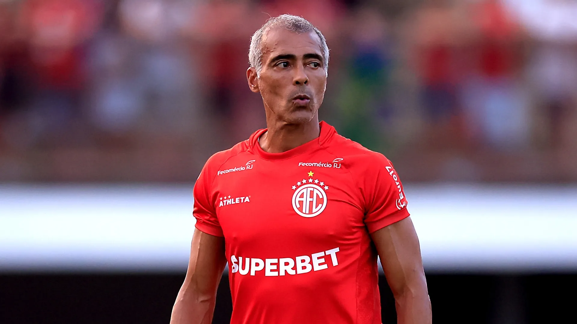 Romário, presidente e ex-jogador do América RJ.