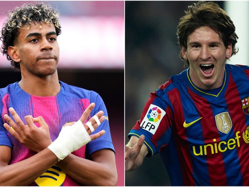 A marca histórica de Lionel Messi e o recorde da La Liga caem enquanto Lamine Yamal reescreve a história com o primeiro hat-trick na carreira do Barcelona