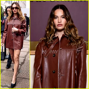 Lily James elogia a 'elegância' no Tod's Fashion Show em Milão