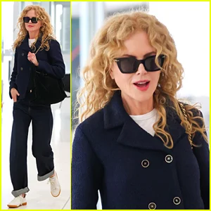 Nicole Kidman é flagrada com cachos naturais durante uma viagem