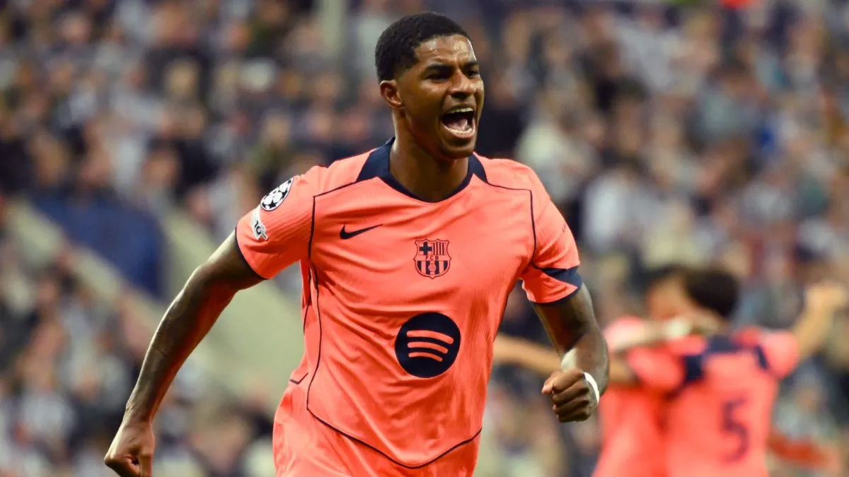 O astro do Barcelona, ​​Marcus Rashford 