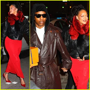 Rihanna e A$AP Rocky comemoram o Dia dos Namorados após seu desfile de moda AWGE em Nova York