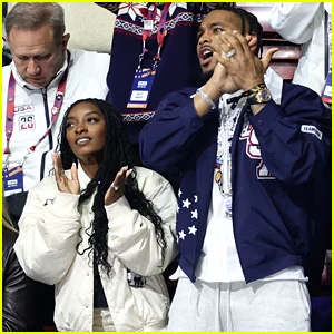 Simone Biles e seu marido Jonathan Owens fazem uma aparição surpresa nos Jogos Olímpicos de Inverno de 2026!