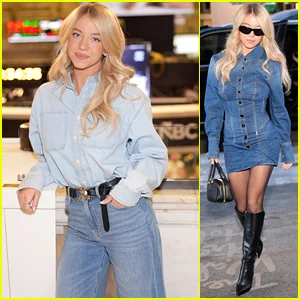 Sydney Sweeney toca NYSE Bell com American Eagle em vestido jeans personalizado