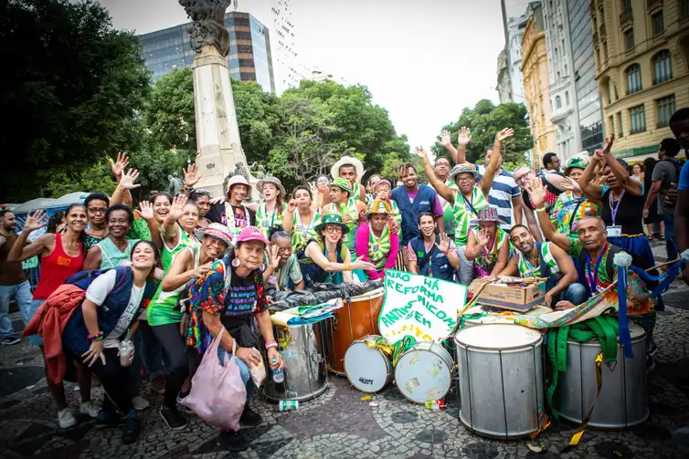 30/01/2026 - Blocos da saúde mental quebram preconceitos e reforçam inclusão. Bloco Zona Mental. Bloco Império Colonial.  Foto: Império Colonial/divulgação