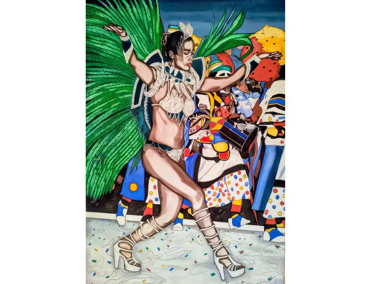 26/02/2026 - Exposição Brasilidades Palácio Tiradentes. Pintura do artista italiano Maurizio Ferri.
Foto: Diretoria de Cultura da Alerj/ Divulgação