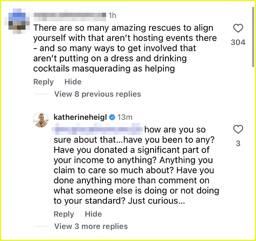 Comentários de Katherine Heigl