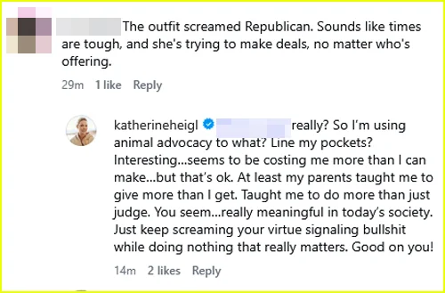 Comentários de Katherine Heigl