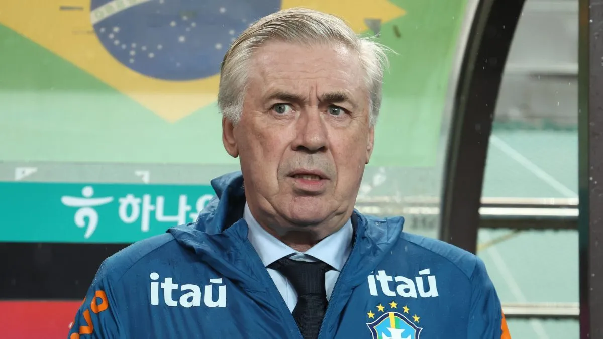 O técnico Carlo Ancelotti, do Brasil.