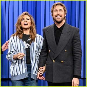 Eva Mendes faz aparição rara com Ryan Gosling para comemorar seu aniversário no programa ‘Fallon’