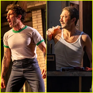 Jon Bernthal e Ebon Moss-Bachrach vistos em fotos iniciais de estreia na Broadway na peça 'Dog Day Afternoon'