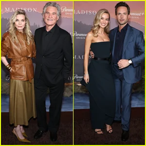 Michelle Pfeiffer, Kurt Russell e mais saem para a estreia de 'The Madison' em Nova York