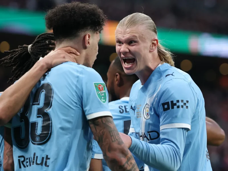 O Manchester City de Pep Guardiola sagrou-se campeão da Carabao Cup de 2026 com dois gols de Nico O’Reilly contra o Arsenal