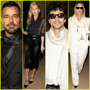 Ricky Martin se junta a Kate Moss, Paul Anthony Kelly e Rosie Huntington-Whiteley no Tom Ford Show em Paris!