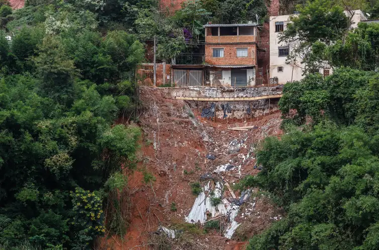 01/03/2026 - Juiz de Fora(MG) - Bairro Três Moinhos, um dos mais afetados pelas fortes chuvas com deslizamentos, desmoronamentos e desalojados. Foto: Tânia Rego/Agência Brasil