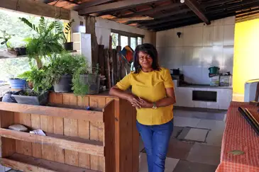 Valter Campanato/Agência Brasil Brasília (DF), 26/03/2026 - Ana Clity Vieira, moradora do Quilombola Antinha de Baixo no Santo Antônio do Descoberto. Foto: Valter Campanato/Agência Brasil