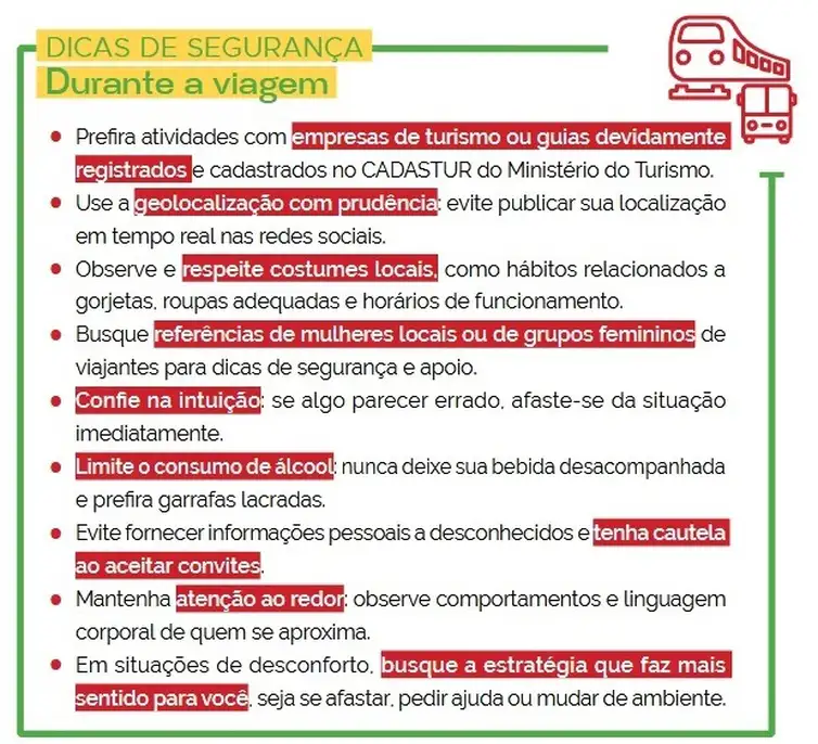 Brasília (DF), 05/03/2026 - Ministério lança guia para tornar turismo solo feminino mais seguro. Foto: MTur/Divulgação