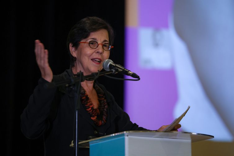 Rio de Janeiro (RJ), 12/03/2026 – A diretora do Banco Nacional de Desenvolvimento Econômico e Social (BNDES), Tereza Campello durante anúncio de apoio a ações de proteção às mulheres e empreendedorismo feminino na sede do banco, no centro do Rio de Janeiro. Foto: Tomaz Silva/Agência Brasil