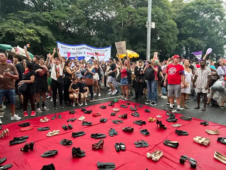 São Paulo – 08/-3/2026 – Ato pelo dia 8M em São Paulo. Fotos: Elaine Patrícia Cruz/ABr