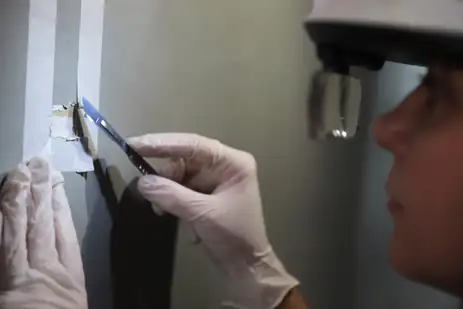 São Paulo (SP), 07/03/2026 - Pesquisadores da Unifesp identificam a cela do DOI-Codi onde Vladimir Herzog foi encontrado morto. Foto: Acássia Deliê/Divulgação