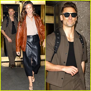 Andrew Walker, da Hallmark, é visto na turnê de imprensa em Nova York para o filme Kentucky Derby com Odette Annable!