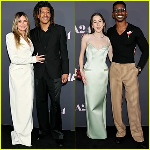 Heidi Klum e filho Henry Samuel juntam-se às estrelas Paul Dano, Alana Haim, Mamoudou Athie e mais na estreia de 'The Drama' em Nova York