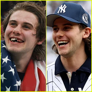 Jack Hughes mostra novos dentes ao lançar o primeiro arremesso no jogo do dia de abertura dos Yankees