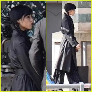 Jenna Ortega filma terceira temporada de ‘quarta-feira’ em Paris com Tim Burton