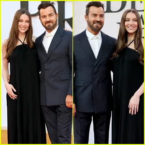 Justin Theroux e sua esposa Nicole Brydon Bloom chegam ao tapete vermelho de estreia de 'The Devil Wears Prada 2' 3 dias após anunciar o nascimento do primeiro filho