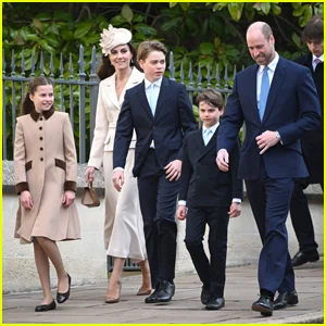 Kate Middleton, Príncipe William e filhos juntam-se à família real para o serviço religioso de Páscoa após ausência
