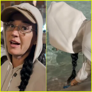 Katy Perry joga cartão de crédito na Fonte de Trevi para dar sorte durante viagem a Roma
