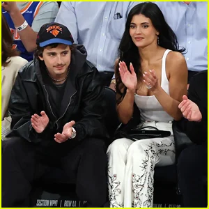 Kylie Jenner e Timothée Chalamet torcem pelo New York Knicks ao lado de mais celebridades!