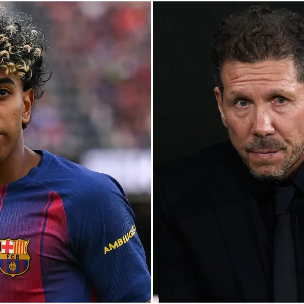 Lamine Yamal, do Barcelona, ​​alerta Diego Simeone, do Atlético de Madrid, em duelos um contra um