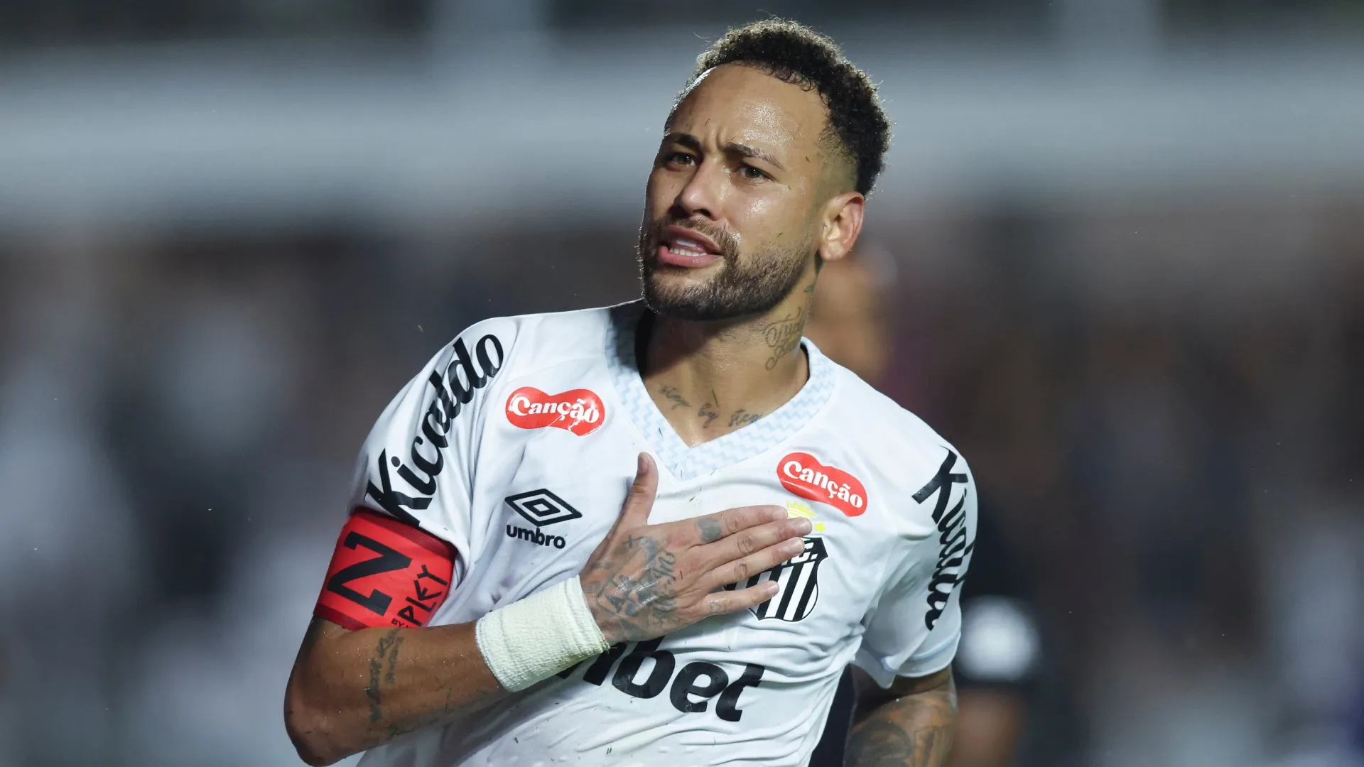 Neymar Jr of Santos.