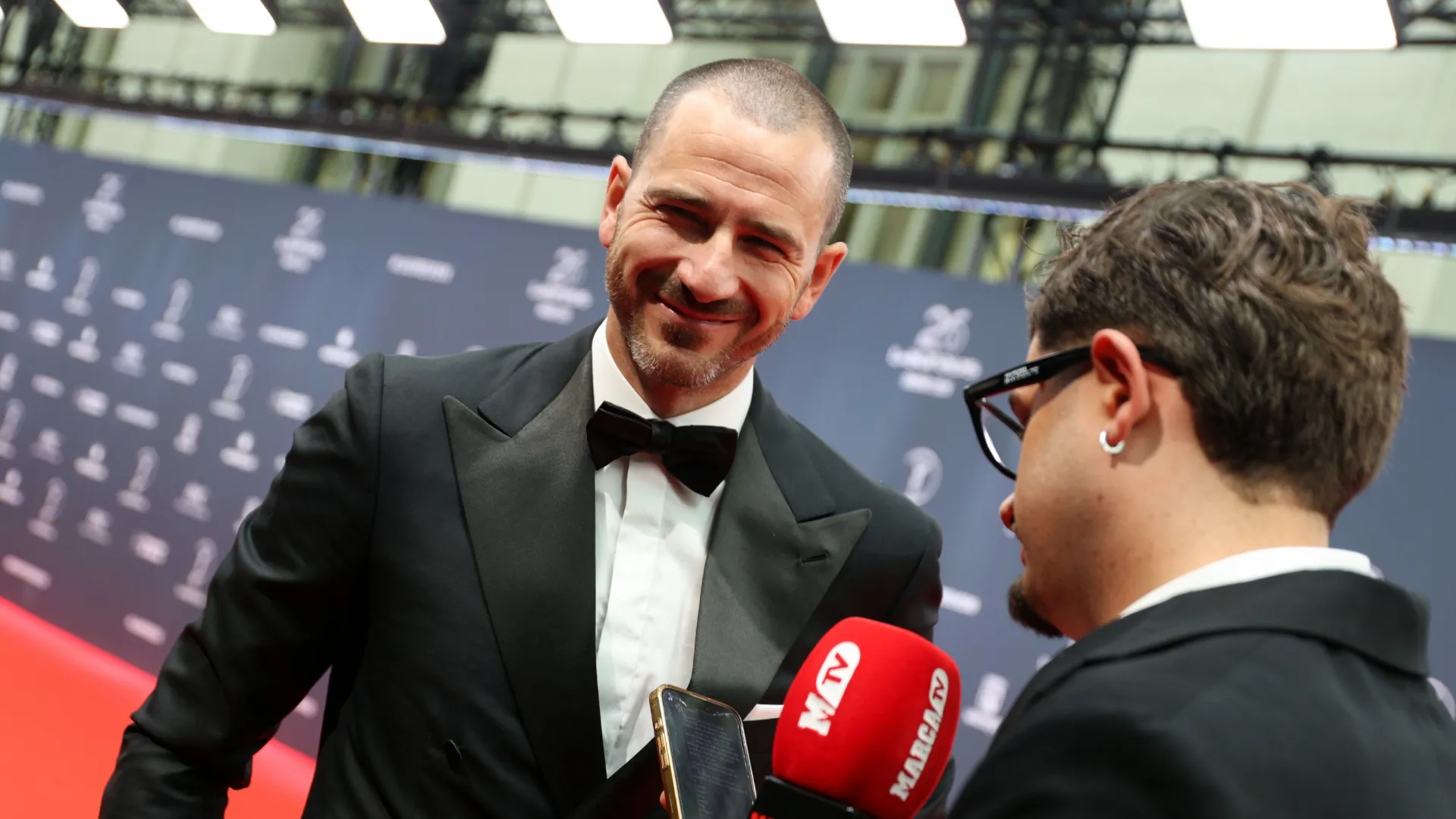 Leonardo Bonucci participa do Laureus World Sports Awards.