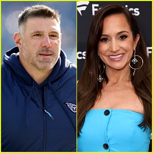 O técnico do Patriots, Mike Vrabel, e a repórter da NFL, Dianna Russini, falam depois que as fotos mostram eles se abraçando no Sedona Resort