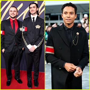 Os filhos de Michael Jackson, Prince e Bigi, apoiam seu primo Jaafar Jackson na estreia mundial do filme 'Michael' em Berlim!