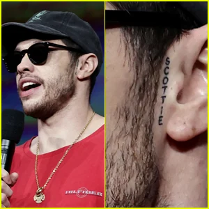 Pete Davidson estreia nova tatuagem facial depois de gastar US $ 200 mil para remover a tinta