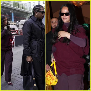 Rihanna e A$AP Rocky são vistos com a família em Paris, um mês depois de uma mulher disparar tiros em sua casa em Los Angeles