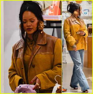 Rihanna faz compras na Baby Store em Paris depois de encerrar rumores de gravidez