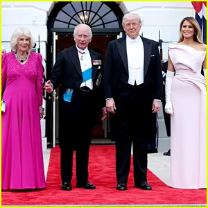 Trump oferece jantar de Estado para a realeza britânica; Melania Trump e Queen Camilla usam vestidos rosa
