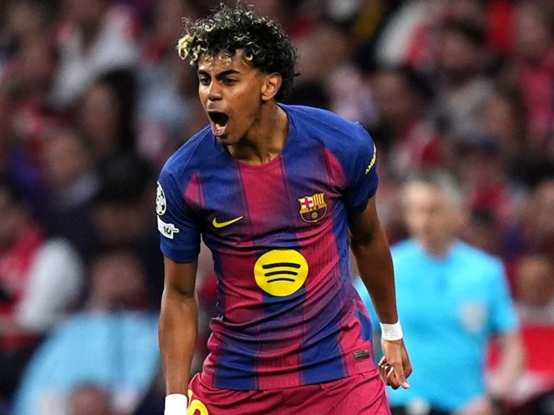 Vídeo: Lamine Yamal marca gol madrugador do Barcelona x Atlético de Madrid na segunda mão das quartas de final da Liga dos Campeões