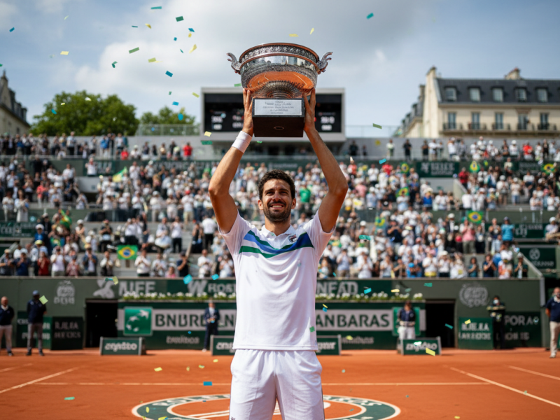 Brasileiro Léo Storck leva Roland Garros Junior no masculino