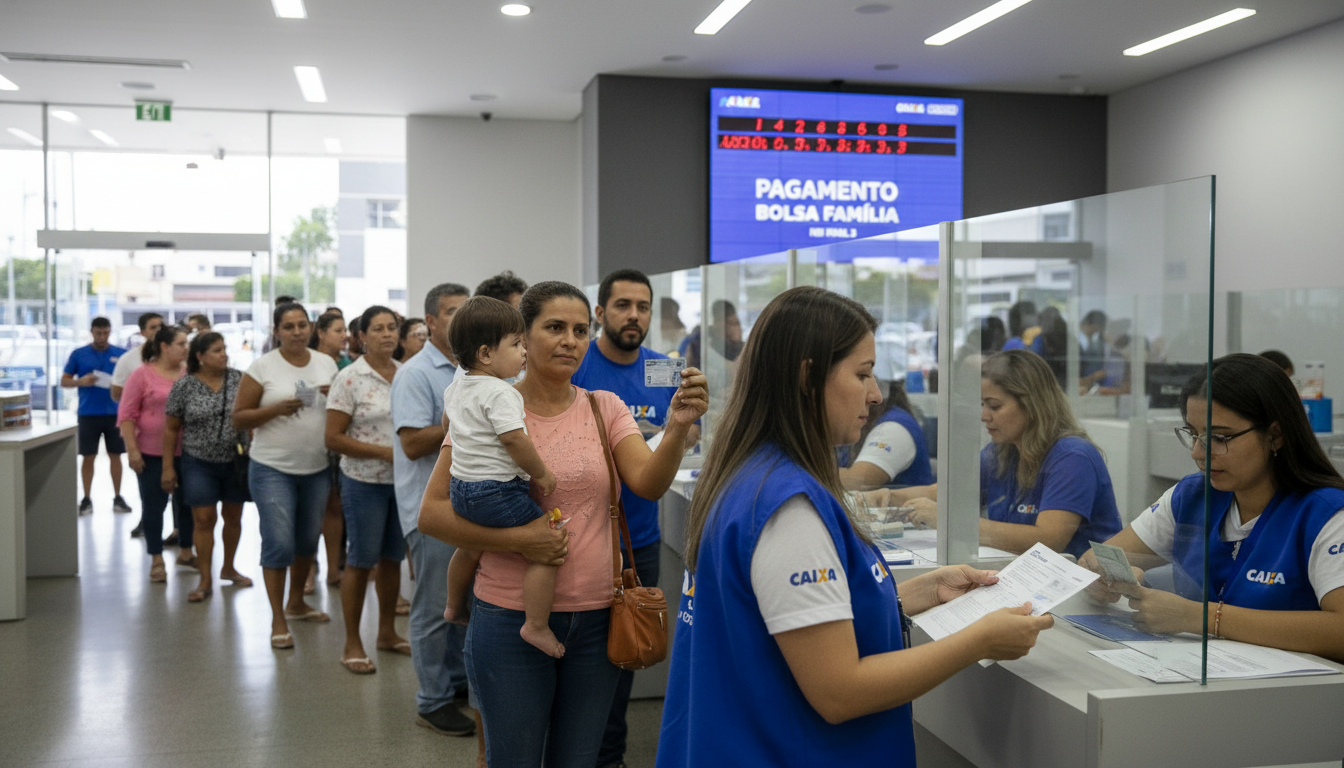 Caixa paga Bolsa Família a beneficiários com NIS de final 3