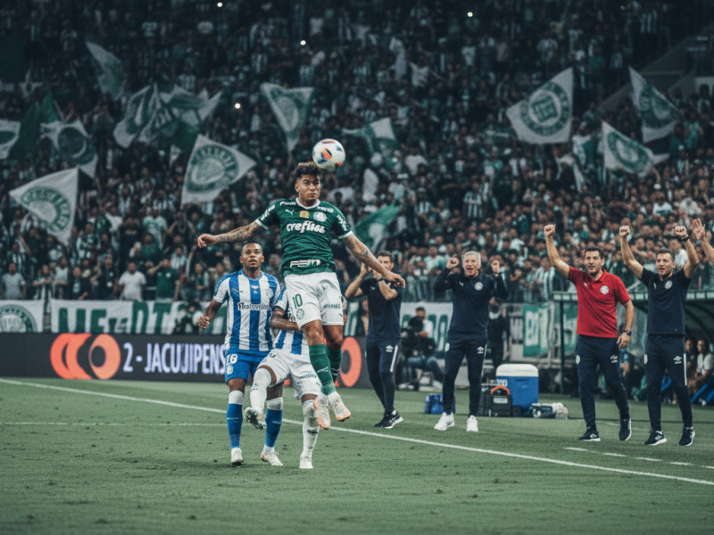 Palmeiras bate Jacuipense e encaminha classificação na Copa do Brasil