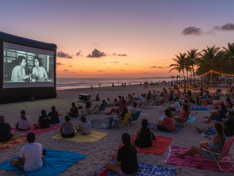Festival em Maceió leva o cinema para a praia