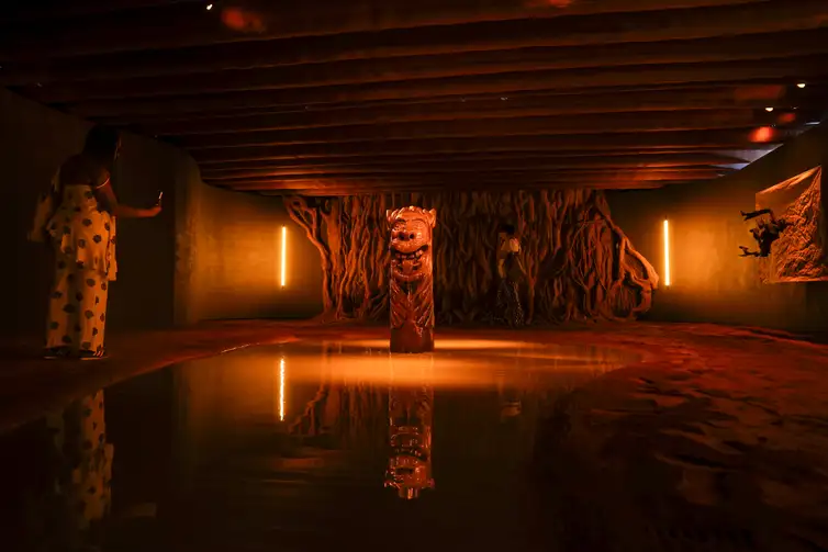 Brumadinho, (MG), 24/04/2026 – A instalação Tororoma do artista davi de jesus do nascimento durante abertura comemoração aos 20 anos do Instituto Inhotim, em Brumadinho (MG).Foto: Tomaz Silva/Agência Brasil